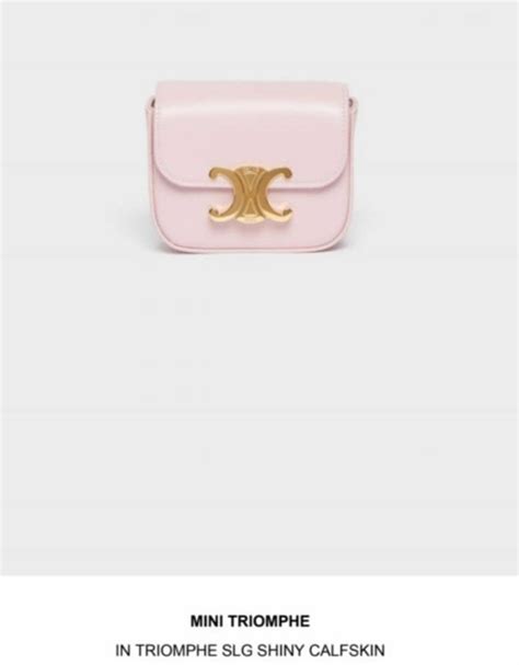 celine mini triomphe pink|TRIOMPHE .